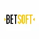 Betsoft Gaming Логотип (тёмный фон)