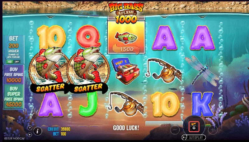 Captură de ecran Big Bass Splash 1000
