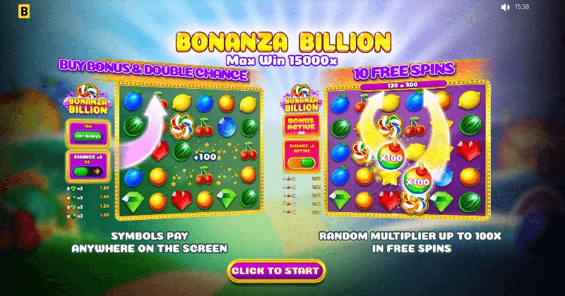 Captură de ecran Bonanza Billion