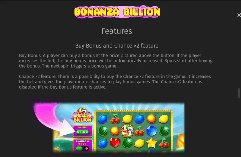 Captură de ecran Bonanza Billion