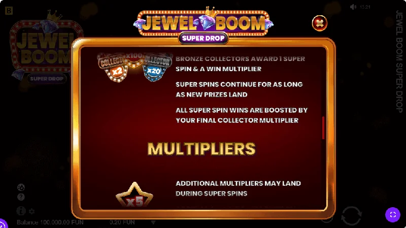 Captură de ecran Jewel Boom Super Drop