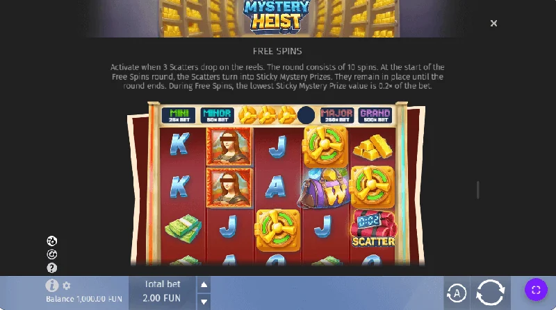 Captură de ecran Mystery Heist