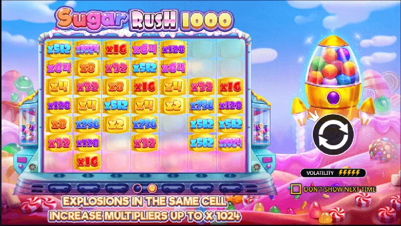 Captură de ecran Sugar Rush 1000