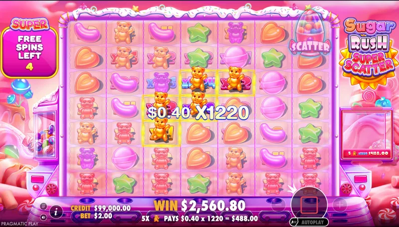 Captură de ecran Sugar Rush Super Scatter