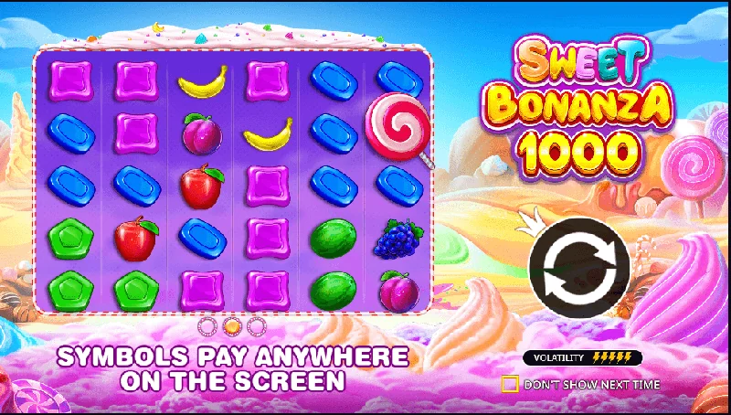Captură de ecran Sweet Bonanza 1000