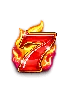 Simbolul 777 Burn 'Em Up Single Seven 7