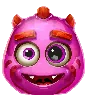 Simbol Reactoonz 100 Roz cu Doi Ochi
