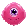 Simbolul Reactoonz 100 Violet cu Un Ochi