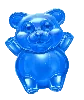 Simbolul Ursulet Gummy Albastru Sweet Rush Bonanza